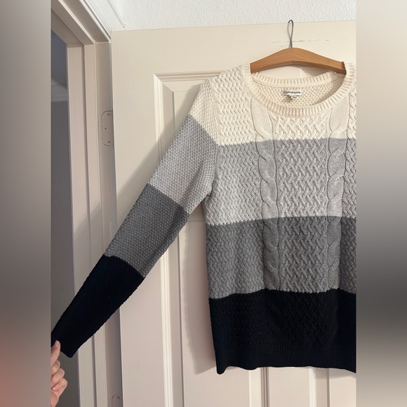Croft & Barrow 100% Cotton Cable Knit Sweater Size Large - Picture 5 of 6